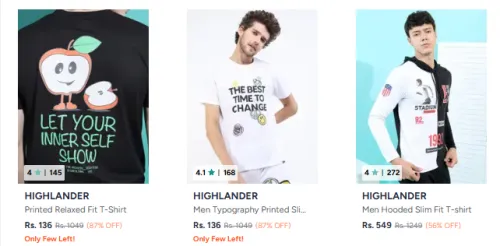 Image of Highlander Men Clothing up to 80% Discount