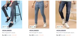 Highlander Men Fashion Jeans Minimum 70% Discount