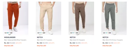 Image of Highlander Men Fashion Trouser 80% Discount