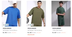 Highlander Men Fashion Tshirt Minimum 70% Discount