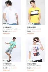 Highlander Men Fashion Tshirt Starting @ ₹109