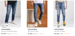 Highlander Men Jeans At Starting @ ₹299