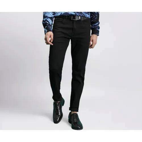 Image of Highlander Men Men’s Straight Fit Jeans | Mid Rise | Stretchable