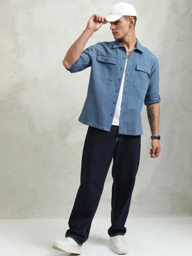 Image of HIGHLANDER Men Oversized Utility Pockets Shirt