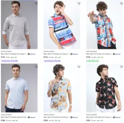 Highlander Mens Casual Shirts at minimum 83% Discount