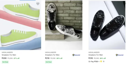 Image of Highlander Men’s Casual Shoes at Starting @ ₹200