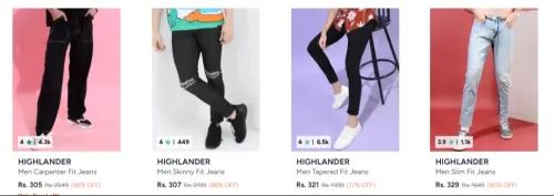 Image of Highlander Men's jeans up to 88% Discount 