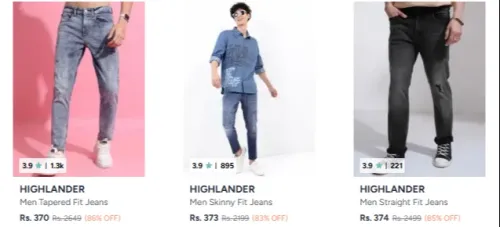 Image of highlander men's jeans up to 86% discount 