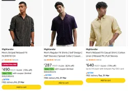 Highlander Mens Shirt Upto 80% Discount 