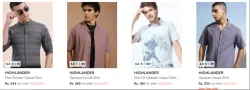  HIGHLANDER Mens Shirt Upto 90% Discount