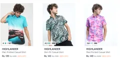 Highlander Mens Shirts @ Upto 90% Discount