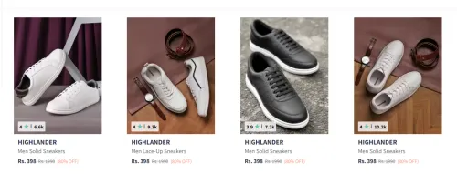 Image of Highlander Men's sneakers at ₹398