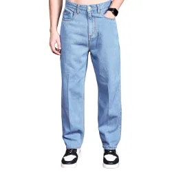 Highlander Men’s Straight Fit Jeans | Mid Rise | Stretchable Fabric | Designed for Comfort & Ease of Movement | Jeans for Man