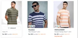  HIGHLANDER Mens T-shirt Upto 90% OFF