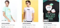 Highlander Mens T-Shirts @ Upto 90% Discount