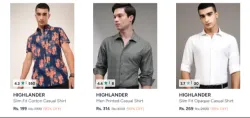 Highlander men shirt Starting @ ₹199