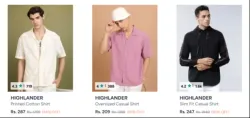Highlander men shirt Starting @ ₹209