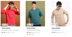 Highlander men Sweatshirt Minimum 70% Discount