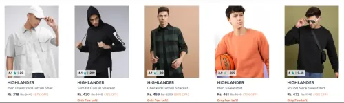 Image of HIGHLANDER men sweatshirts up to 87% Discount 