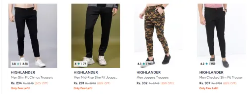 Image of Highlander Men Trouser up to 80% Discount