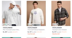  Highlander Men Winterwear up to 80% Discount