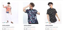 HIGHLANDER Mens Casual Shirt Starting at just ₹255