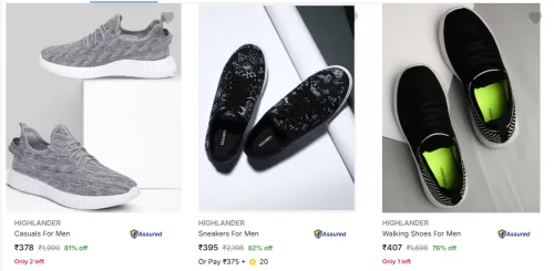 Image of Highlander Men’s Casual Shoes at minimum 70% Discount