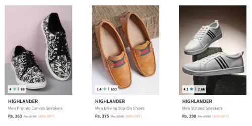 Image of Highlander Men's Casual Shoes starting at ₹263