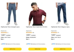 Highlander Men’s Clothing @ Minimum 80% Discount