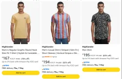 Highlander Mens Clothing Starting @ ₹167