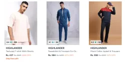 Highlander Mens Co-Ords Set at minimum 87% Discount
