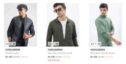 Highlander Mens Jackets Starting @ ₹505