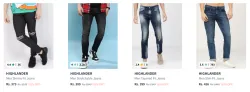 Highlander Mens Jeans upto 83% Discount