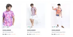 Highlander Mens Shirt at Minimum 80% Discount