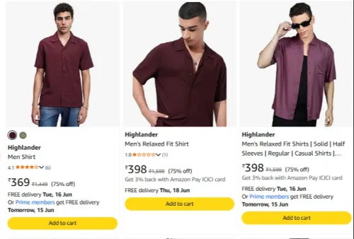 Image of Highlander Men's Shirts at 75% discount 