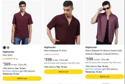 Highlander Mens Shirts at 75% discount 