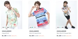 Highlander Mens Shirts @ Minimum 80% Discount