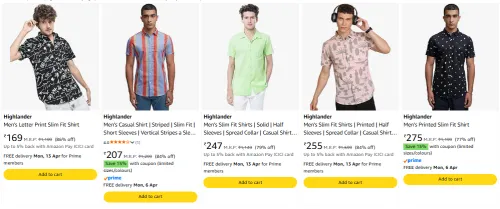 Image of Highlander mens shirts upto 77% discount 