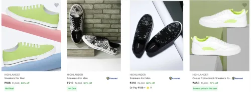 Image of Highlander Men’s Shoes upto 90% Discount