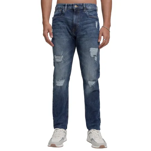 Image of Highlander Mens Tapered Fit Denim Jeans
