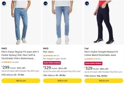 Highlander Mens Tapered Fit Jeans | Regular Length | Mid Rise