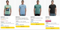 Highlander Mens Tshirts upto 77% discount 