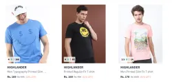 Highlander Mens T-Shirts upto 83% Discount