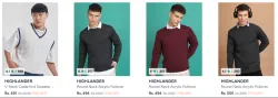 Highlander Sweaters at minimum 74% Discount