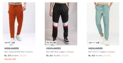 Highlander Trouser at Minimum 70% Discount
