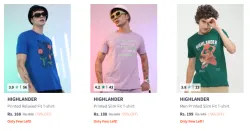 Highlander Tshirt Starting at ₹188