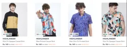 HIGHLANDER Clothings & Apparels at Upto 90% Discount