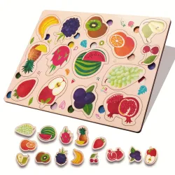 HighRoof Wooden Fruits Puzzle for Kids