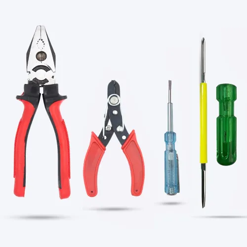 Image of Hillgrove HGCM148M1 8 \'inch Heavy Duty Grip Combination Pilash Hand Tool Lineman Plier with Wire Cutter, Line Tester an