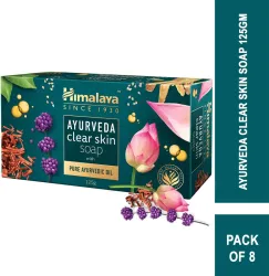 HIMALAYA Ayurveda Clear Skin Soap 125g  (8 x 125 g)